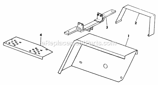 Fenders & Foot Rests Diagram and Parts List for 282 133-282-399, 132-282-100, 134-282-100, 133-28 Cub Cadet Lawn Mower